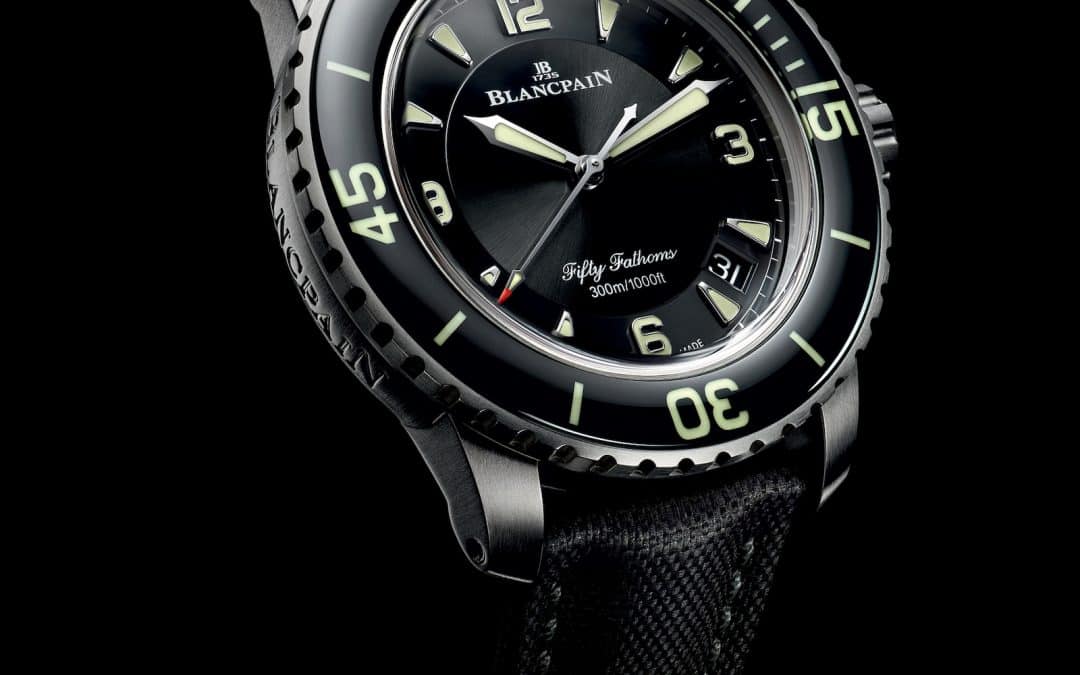 El icono de la colección Fifty Fathoms de Blancpain disponible en una nueva versión de titanio