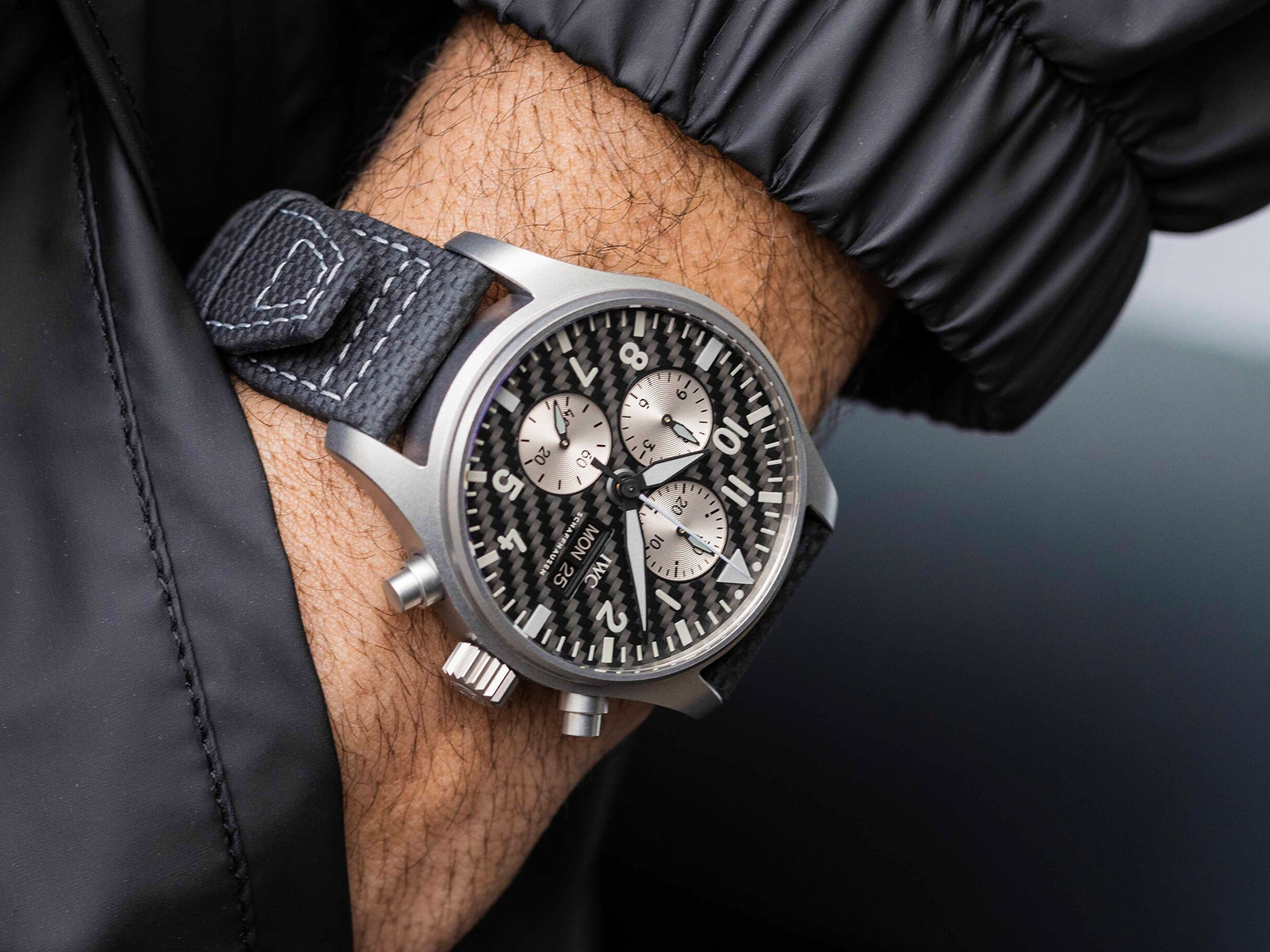 IWC Pilot's Watch Chronograph Edition AMG IW377903 Lifestyle wristshot