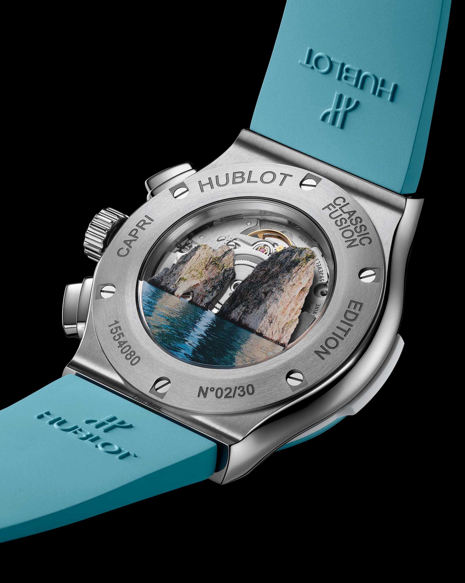 Hublot Classic Fusion Chronograph Boutique Capri 521.NL.8929.RX.CAP21 Detalle trasera