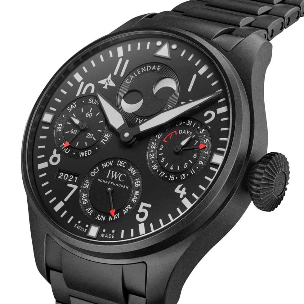 IWC Big Pilot’s Watch Perpetual Calendar Top Gun Ceratanium IW503604