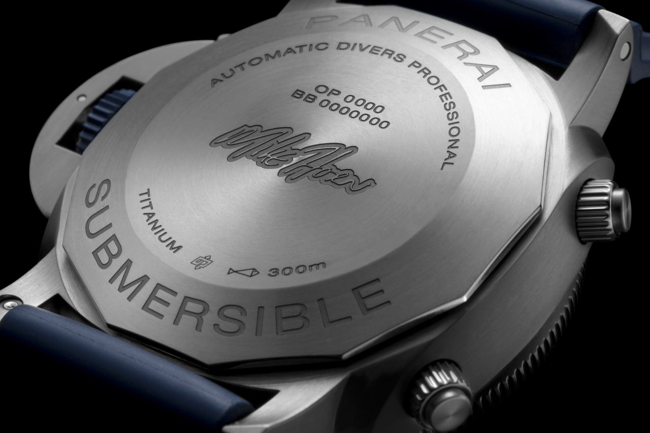 Panerai Submersible Chrono Flyback Mike Horn Edition PAM01291 Detalle trasera