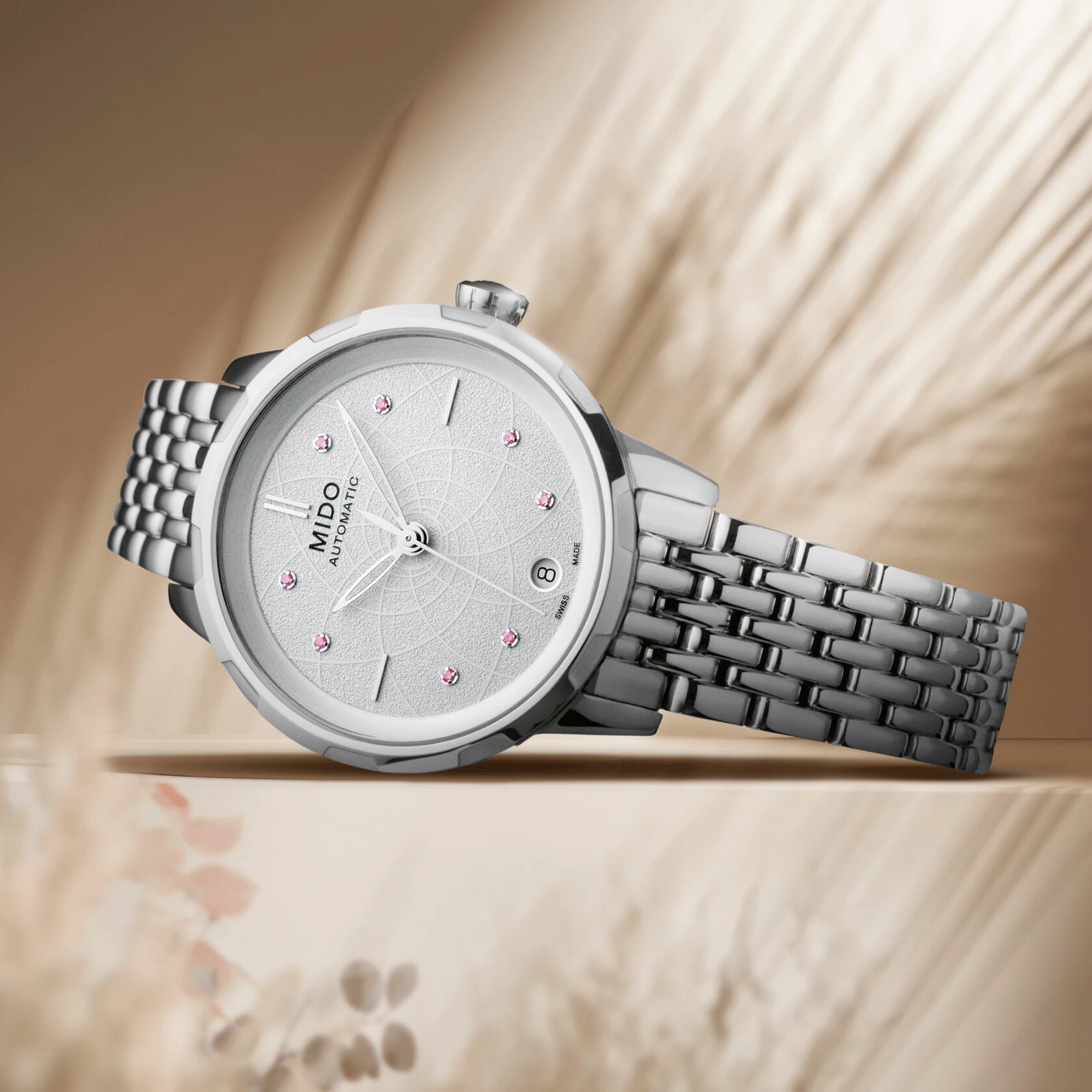 Mido Rainflower Automatic Pink Sapphires M043.207.11.011.00 Lifestyle