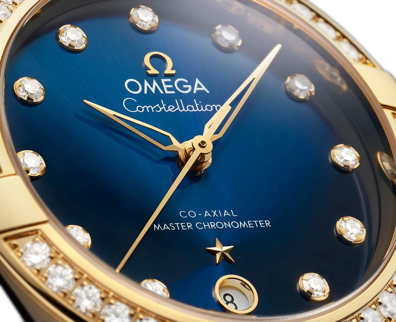 Omega Constellation Co‑Axial Master Chronometer 36 mm 131.18.36.20.61.001 Detalle esfera