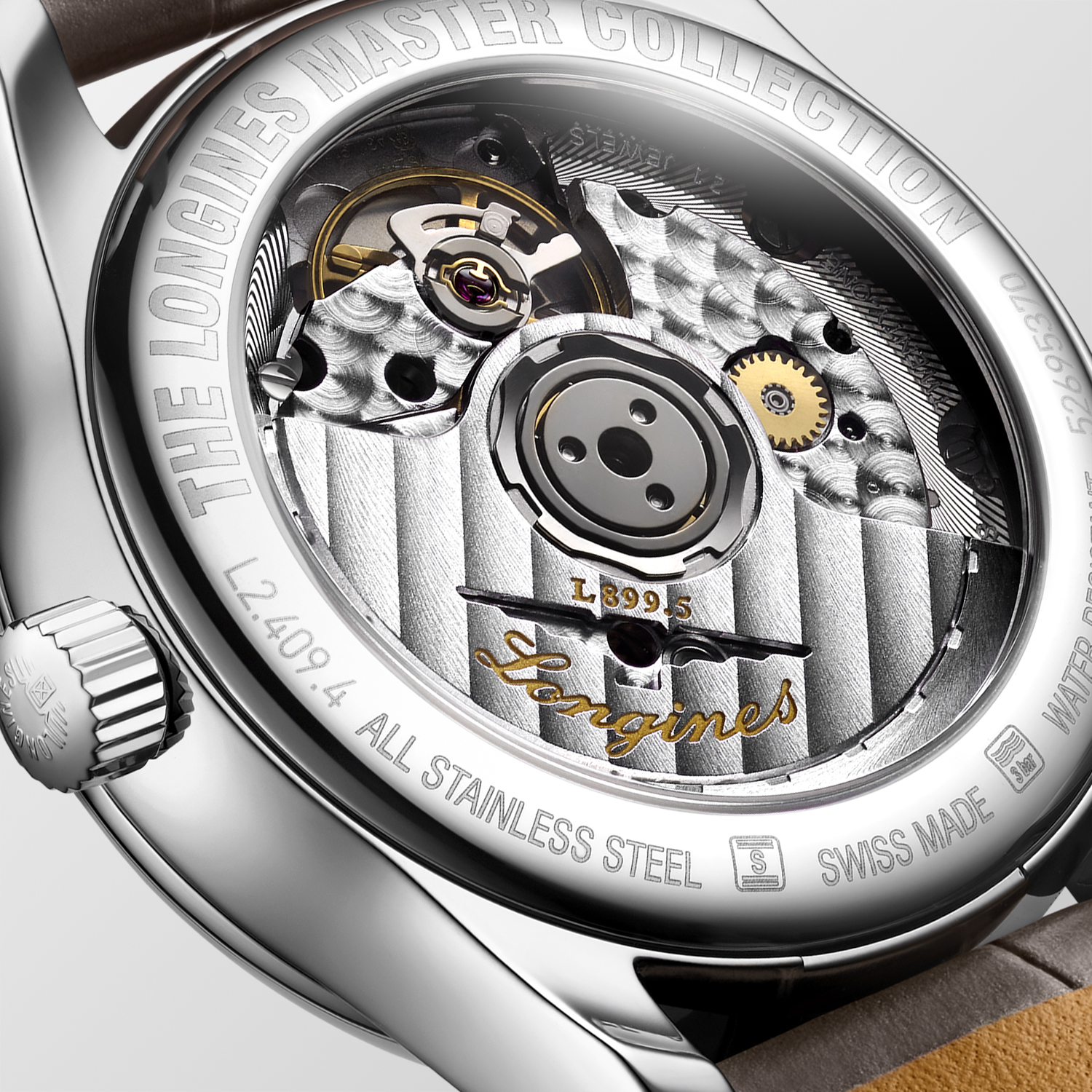 The Longines Master Collection L2.409.4.87.4 Detalle trasera