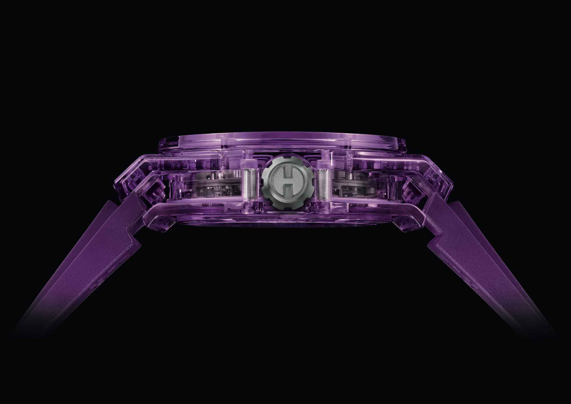Hublot Big Bang Automatic Tourbillon Purple Sapphire 429.JM.0120.RT Perfil