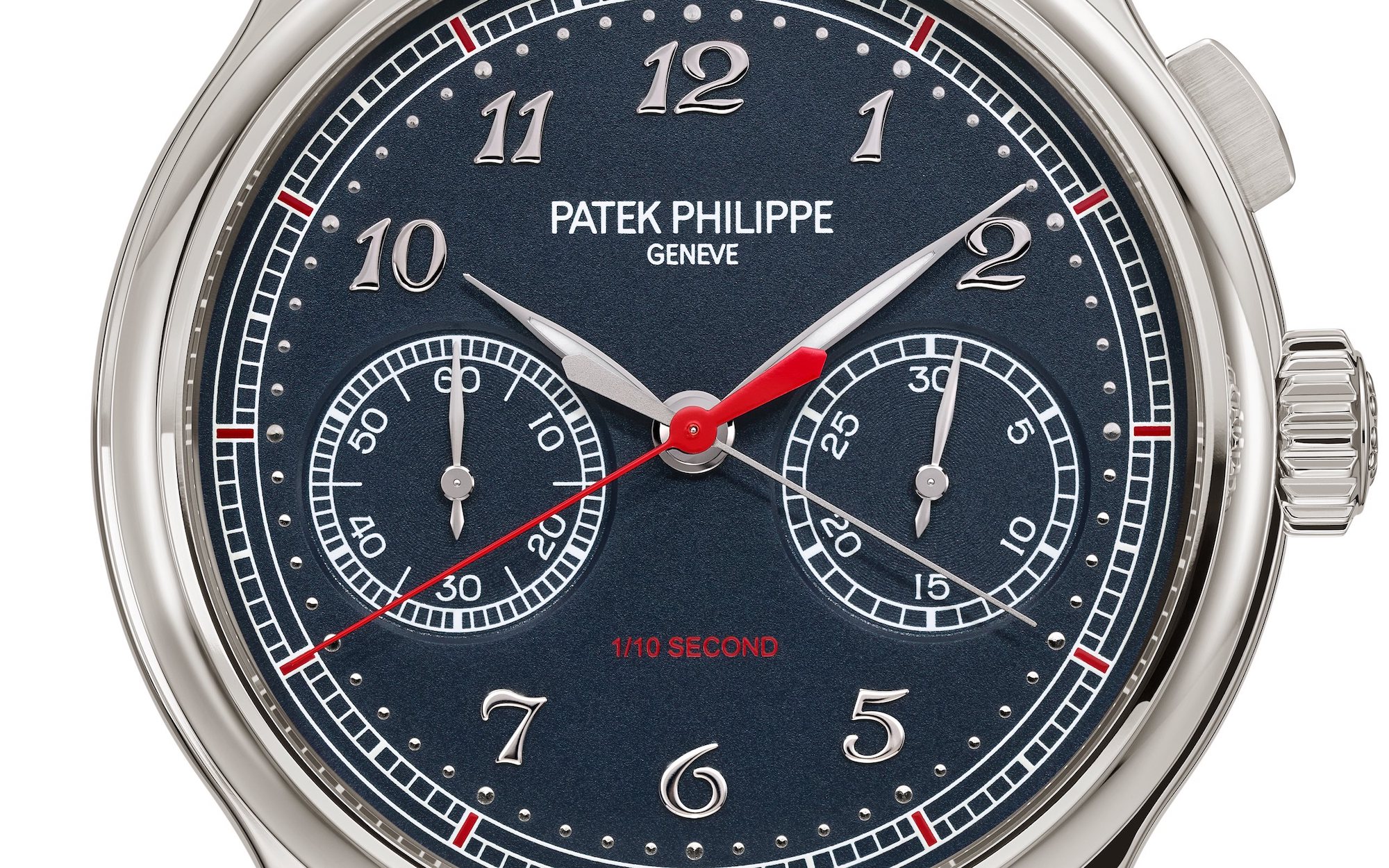 Patek Philippe 1:10th Second Monopusher Chronograph 5470P-001 Detalle