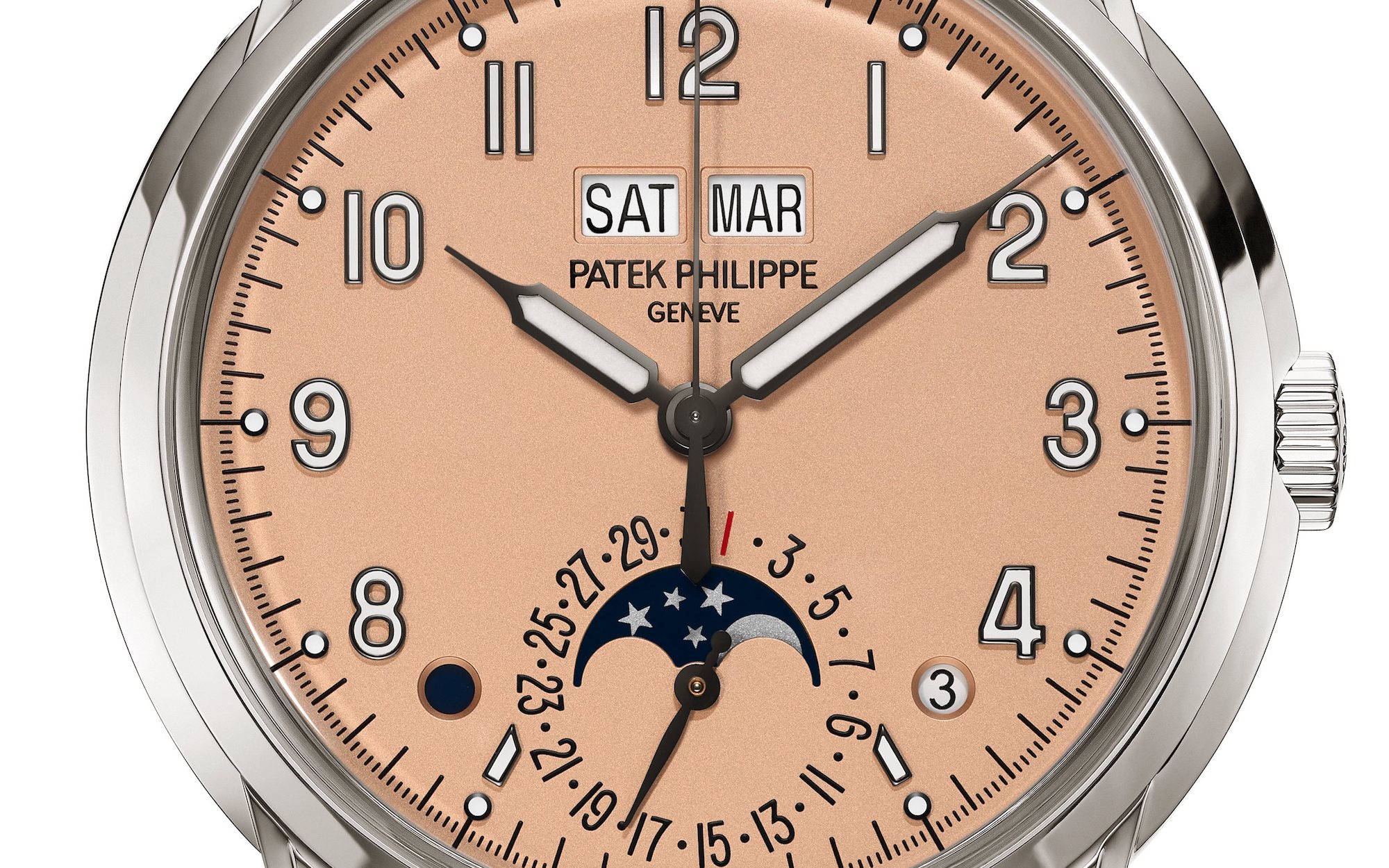Patek Philippe Perpetual Calendar 5320G-011 Detalle esfera
