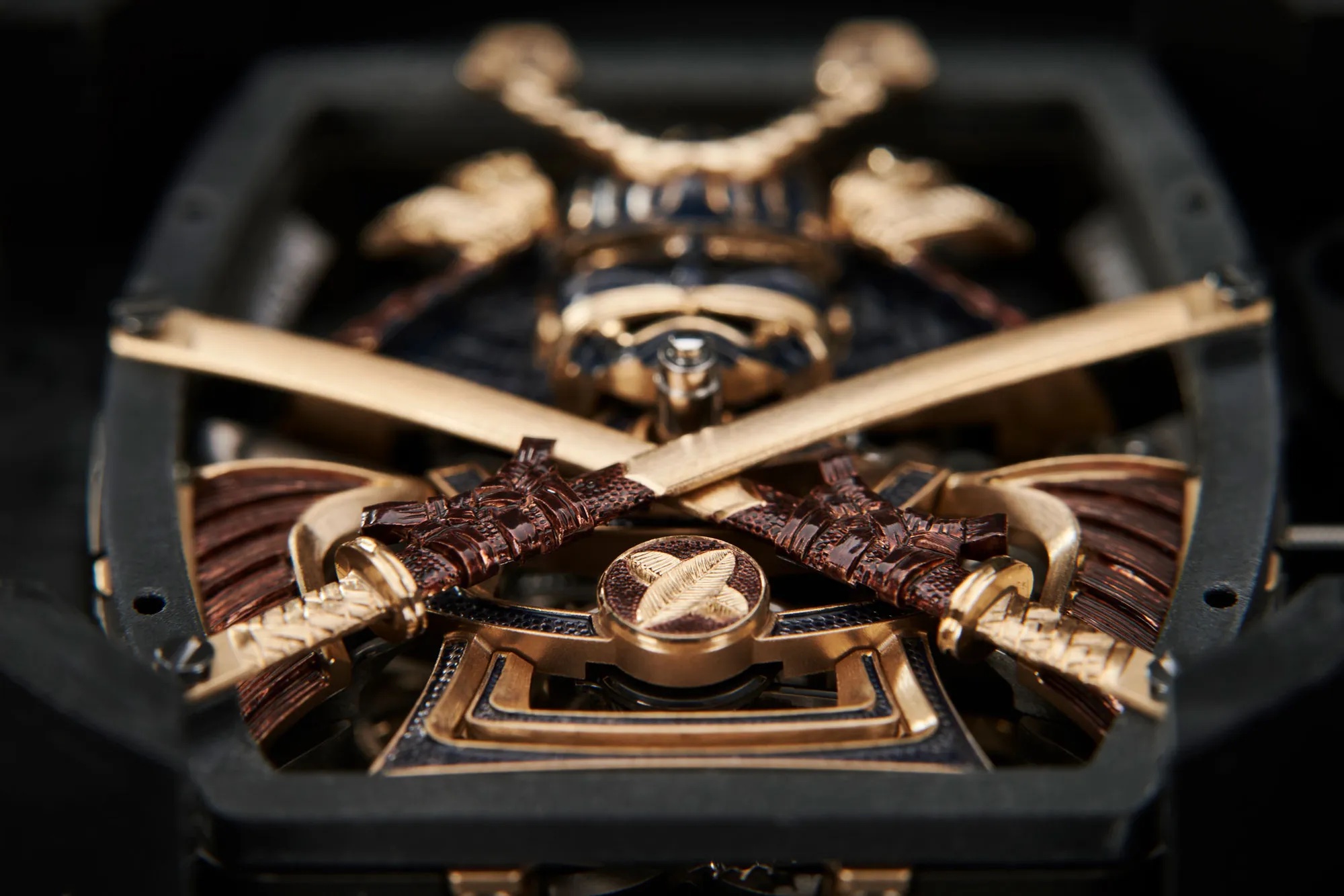 Richard Mille RM 47 Tourbillon The Time of the Samurai Detalle espadas