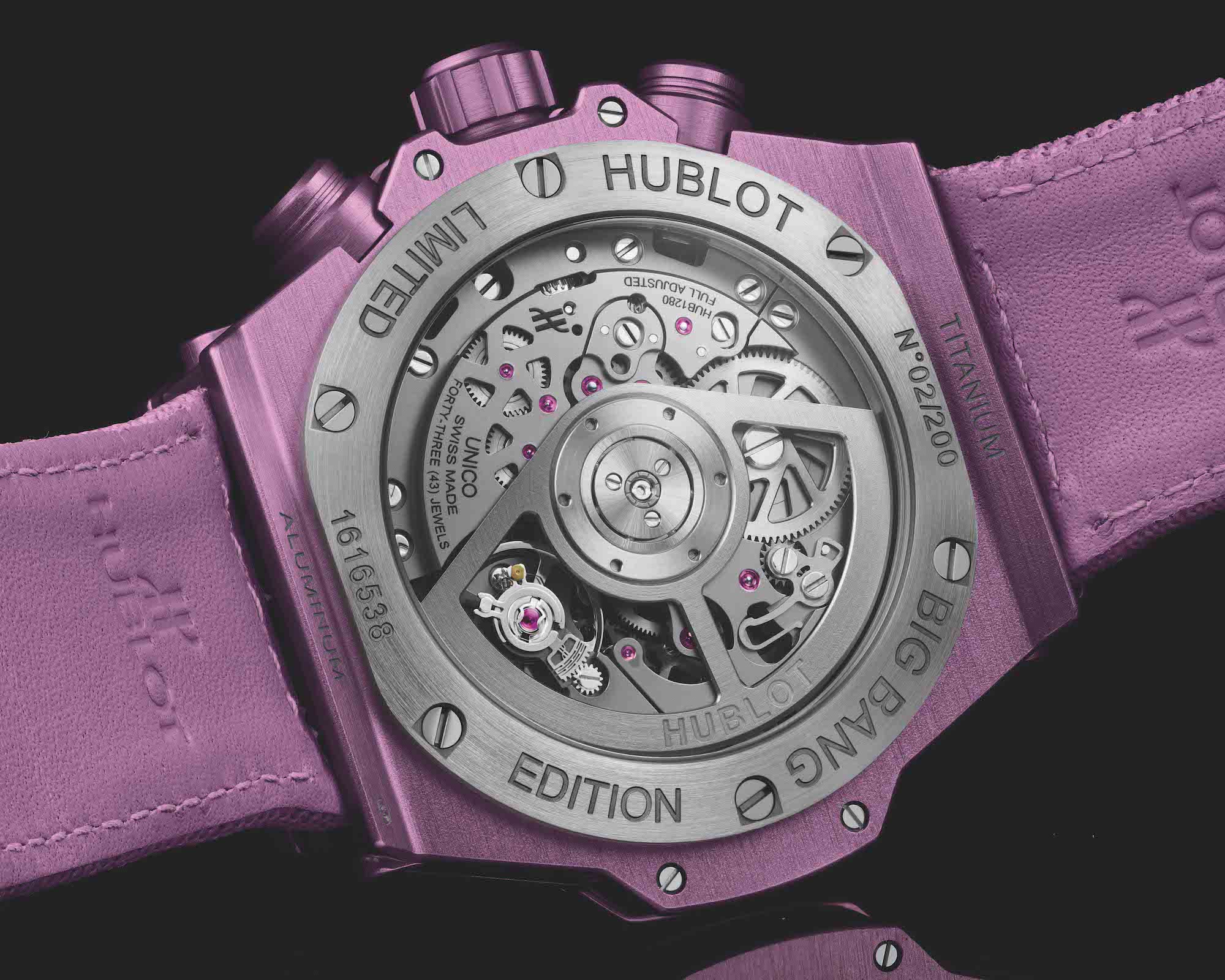 Hublot Big Bang Unico Summer Purple 441.UL.5820.NR Detalle trasera