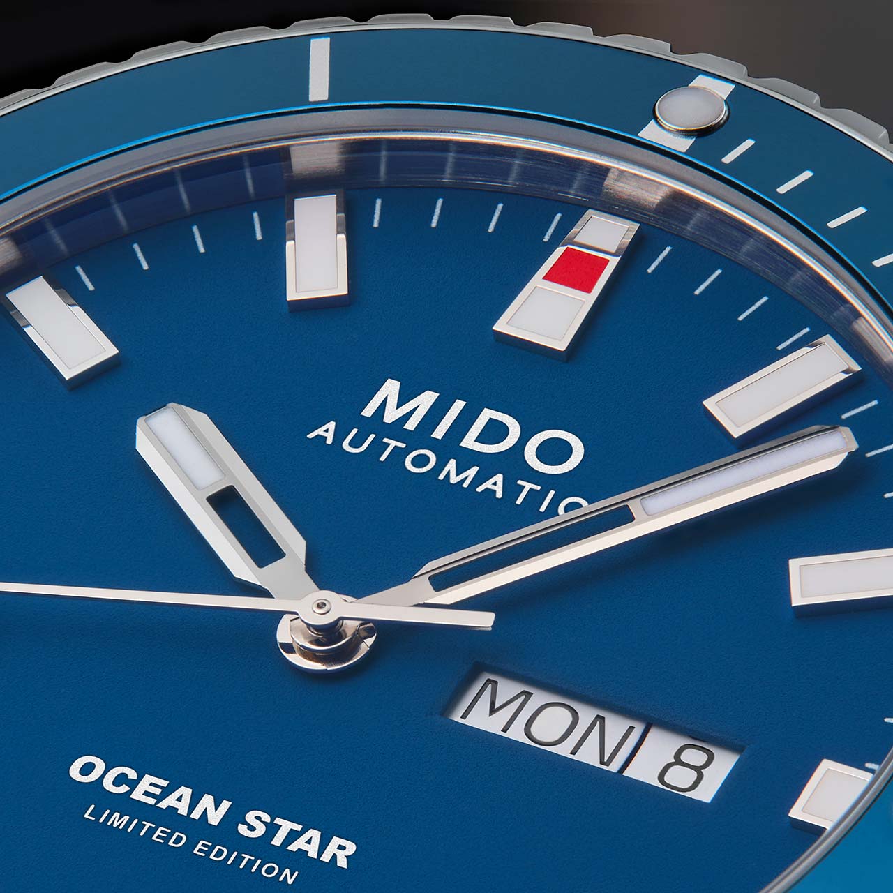 Mido Ocean Star 20th Anniversary Limited Edition M026.430.17.041.01 Detalle esfera