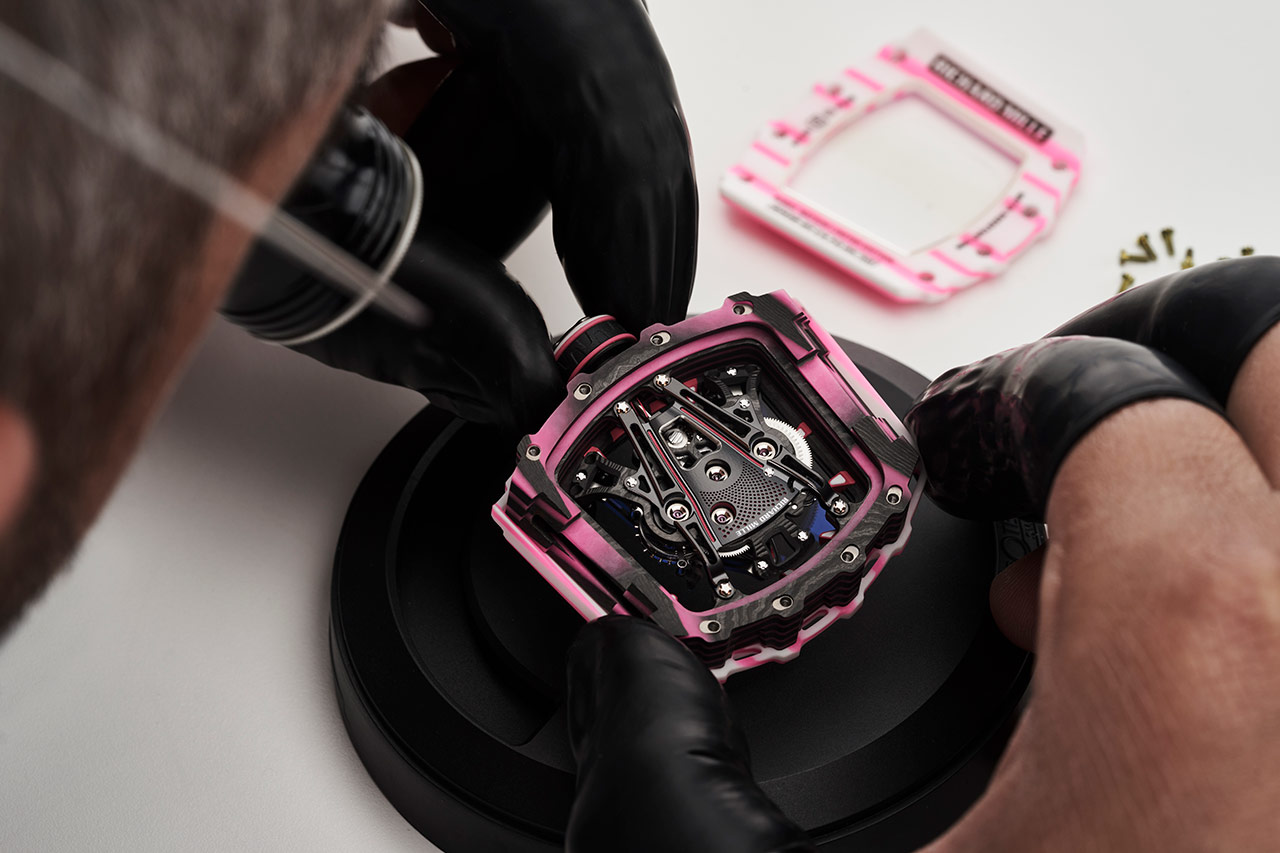 Richard Mille RM 38-02 Tourbillon Bubba Watson Watchmaking montaje caja