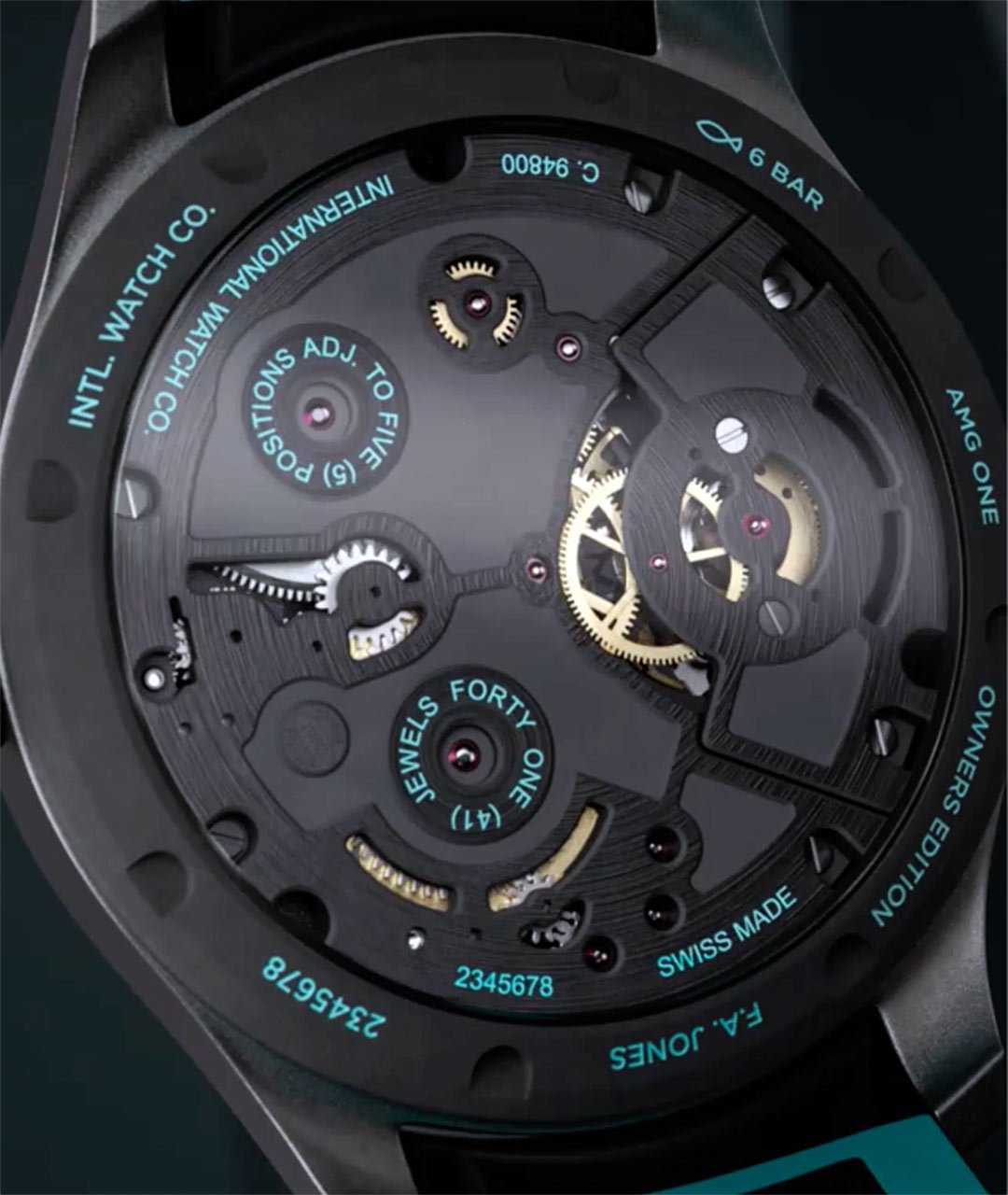 IWC Big Pilot's Watch Constant-Force Tourbillon Edition AMG ONE OWNERS IW590502 Detalle trasera