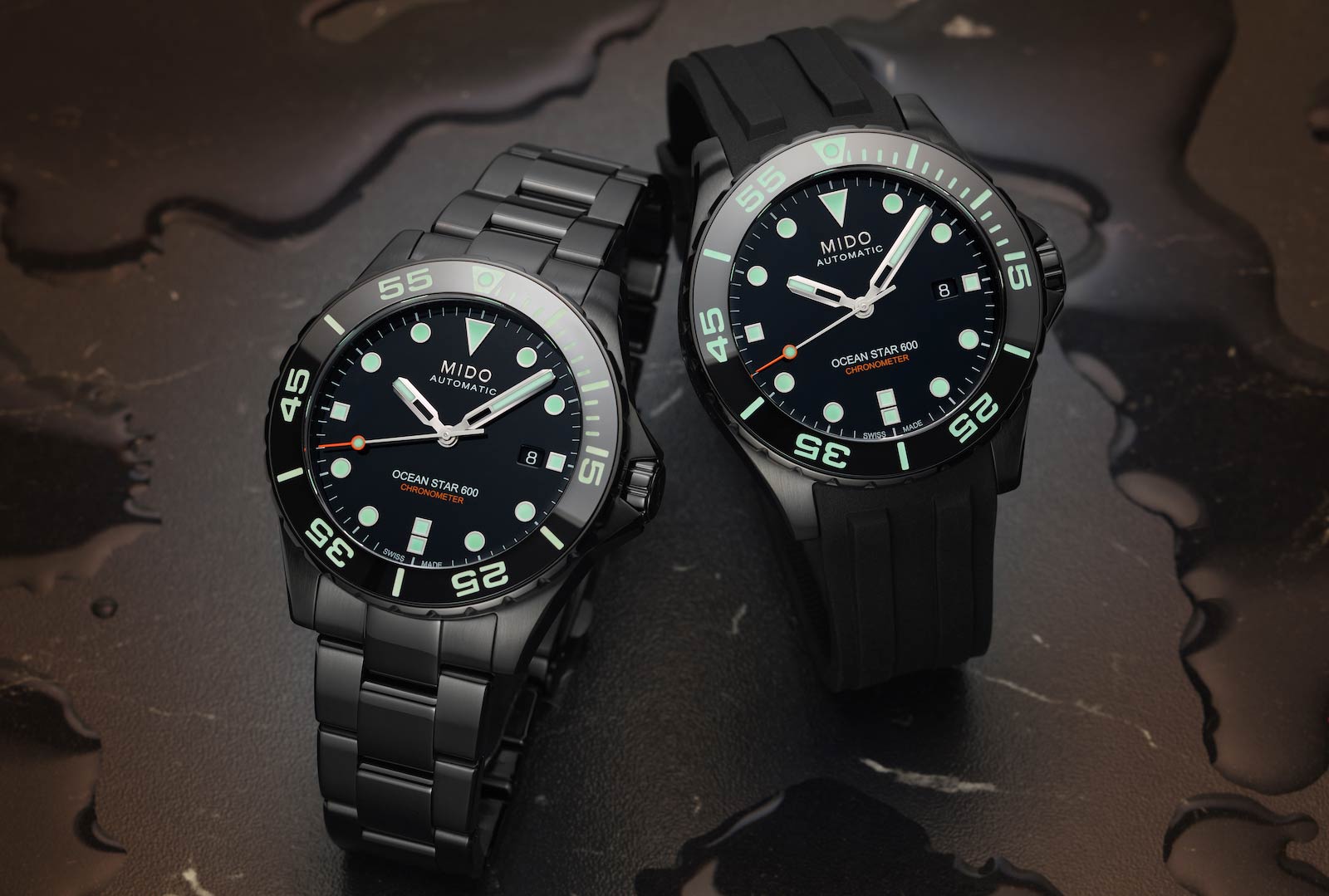 Mido Ocean Star 600 Chronometer Black Dlc Special Edition M026.608.33.051.00 Lifestyle combo