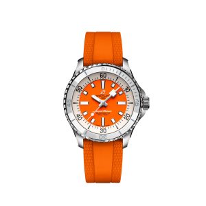 Breitling Superocean Automatic 36 Acero Naranja A17377211O1S1 Frontal