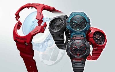 Casio GA-B001 y GA-B001G. Un G-SHOCK con bisel y correa integrados