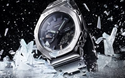 Casio GM-B2100, completamente metálicos y con bisel octogonal