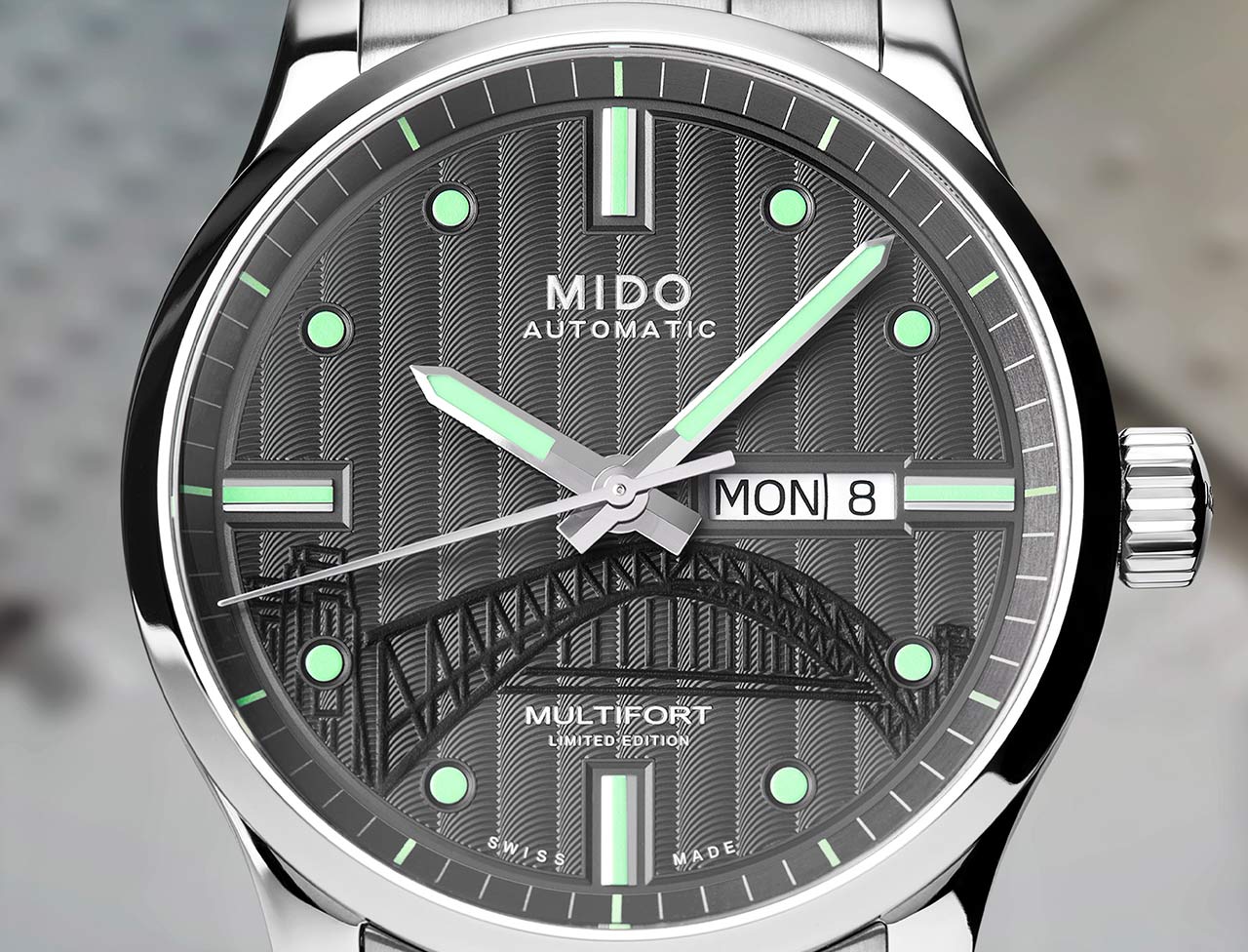 Mido Multifort 20th anniversary Limited Edition M005.430.11.061.81 Detalle esfera