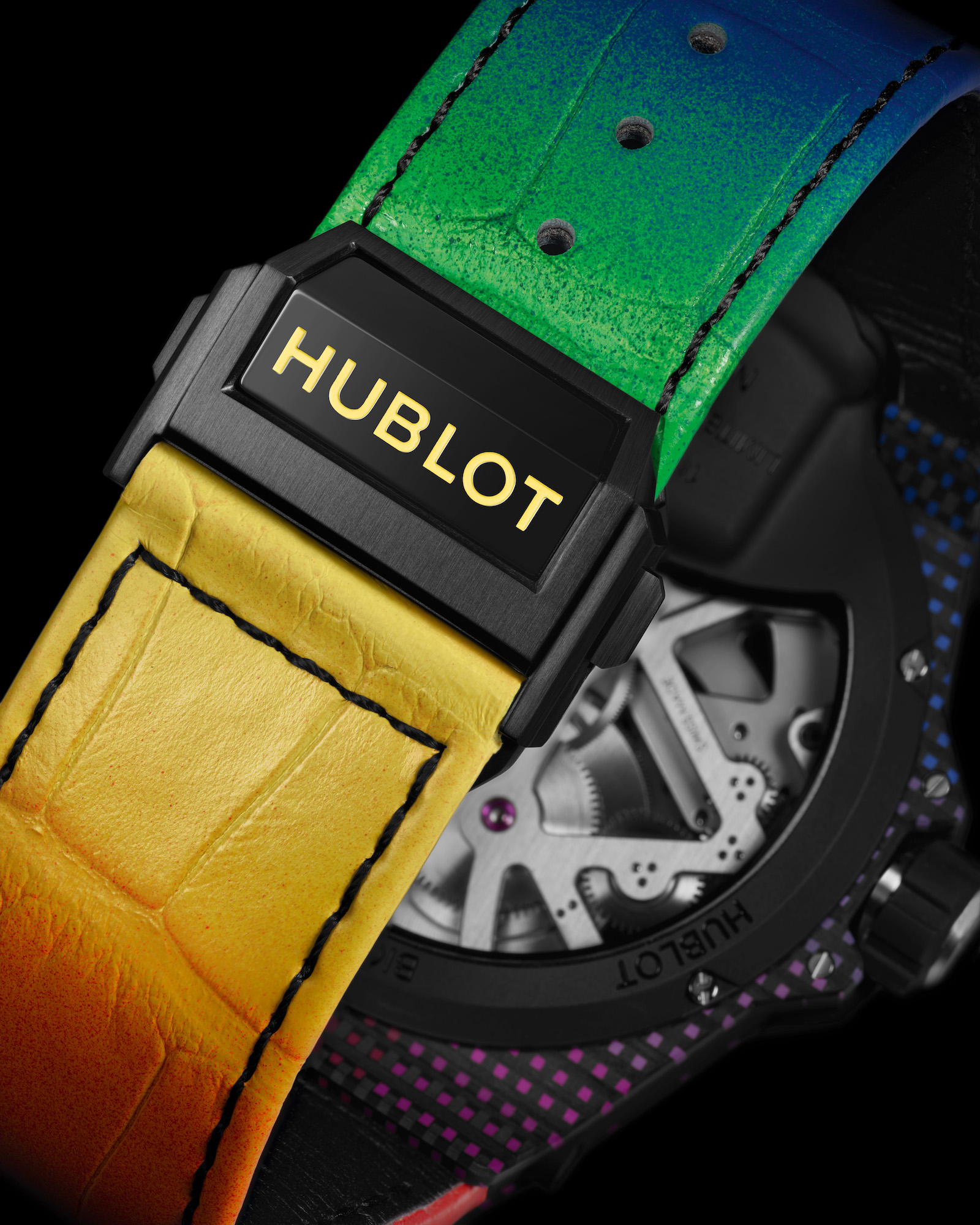 Hublot MP-09 Tourbillon Bi-Axis Rainbow 3D Carbon 909.QDRB.1120.LR Cierre