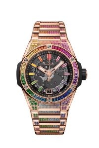 Hublot Big Bang Unico Integrated Time Only King Gold Rainbow 456.OX.0180.OX.3999 Frontal