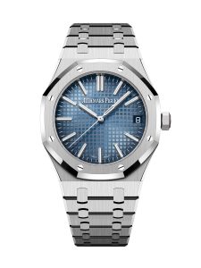 Audemars Piguet Royal Oak 41 mm White gold Smoked blue dial 15510BC.OO.1320BC.02 Frontal