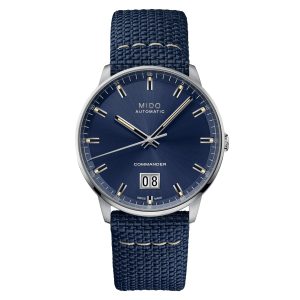 Mido Commander Big Date Blue Dial M021.626.17.041.00 Frontal