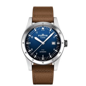 Fortis Flieger F-41 Liberty Blue strap F4220025 Frontal