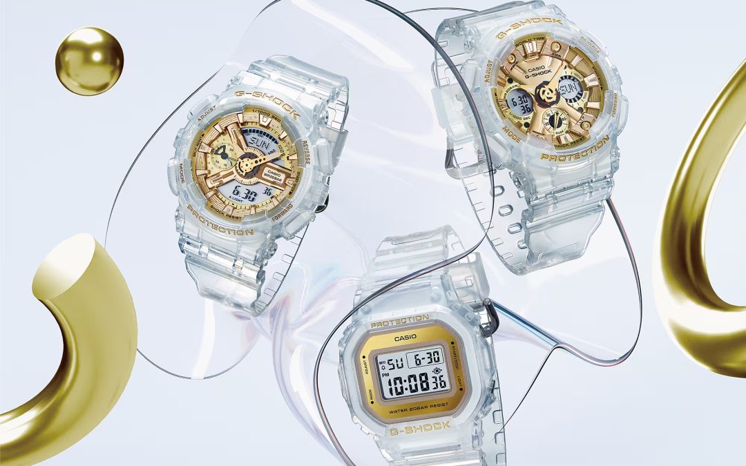 Casio Clear and Gold