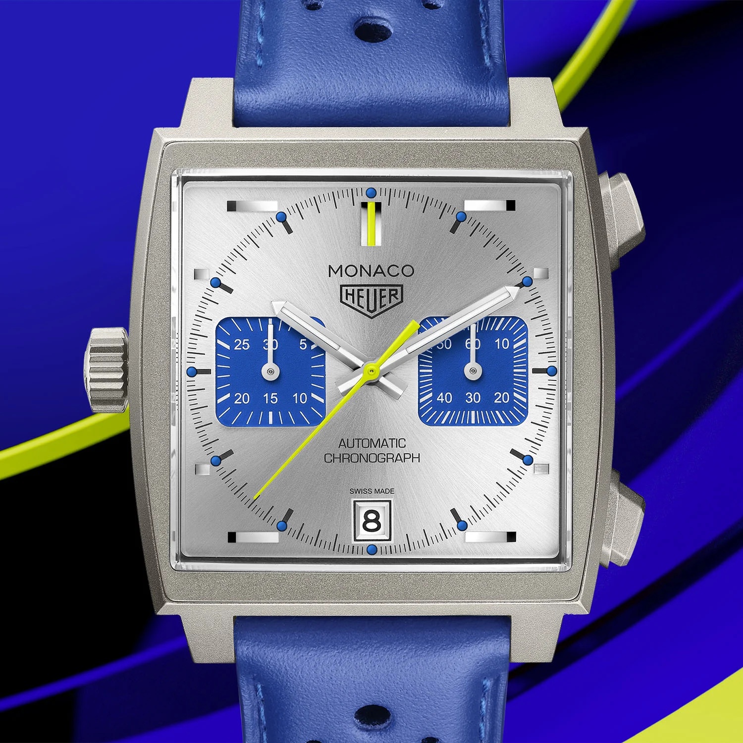 TAG Heuer Monaco Racing Blue Limited Edition CAW218C.FC6548 Lifestyle detalle