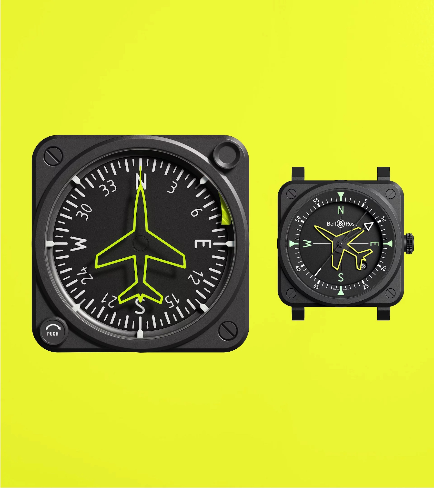 Bell & Ross BR 03 Gyrocompass BR03A-CPS-CE/SRB Caja