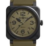 Bell & Ross BR 03 Military Ceramic 41mm BR03A-MIL-CE/SRB Frontal