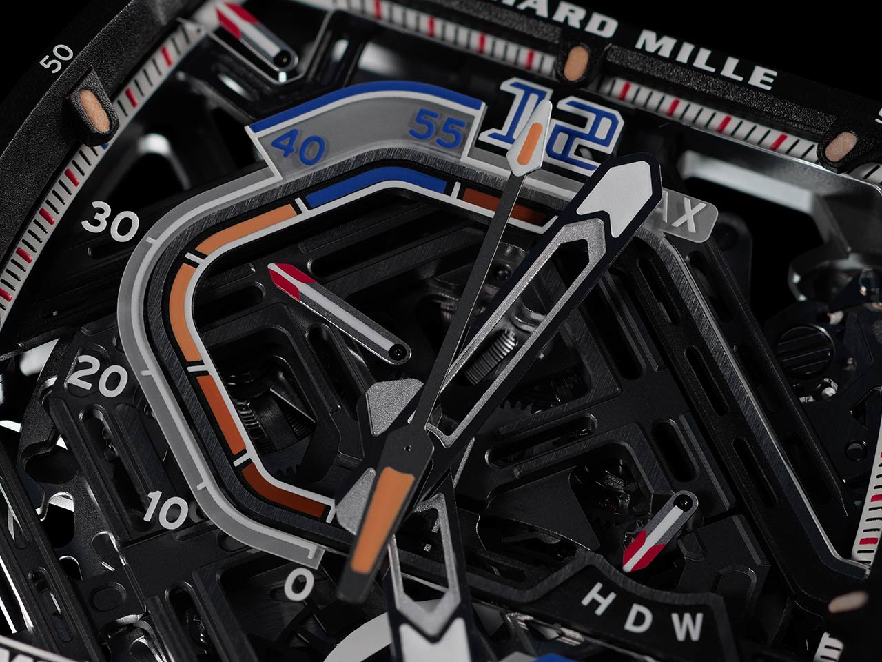 Richard Mille RM 30-01 Automatic Winding with Declutchable Rotor Detalle agujas