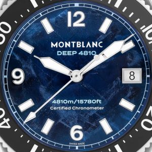 Montblanc Iced Sea 0 Oxygen Deep 4810m 133268 Detalle esfera