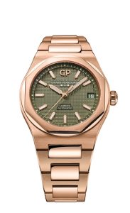 Girard-Perregaux Laureato 42 mm Pink Gold Sage Green 81010-52-3333-1CM Frontal