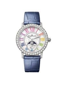 Blancpain Ladybird Colors Phases de Lune 3662B 1954 95B Frontal blue