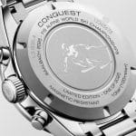 Longines Conquest Chrono Ski Edition L3.836.4.52.9 Detalle trasera