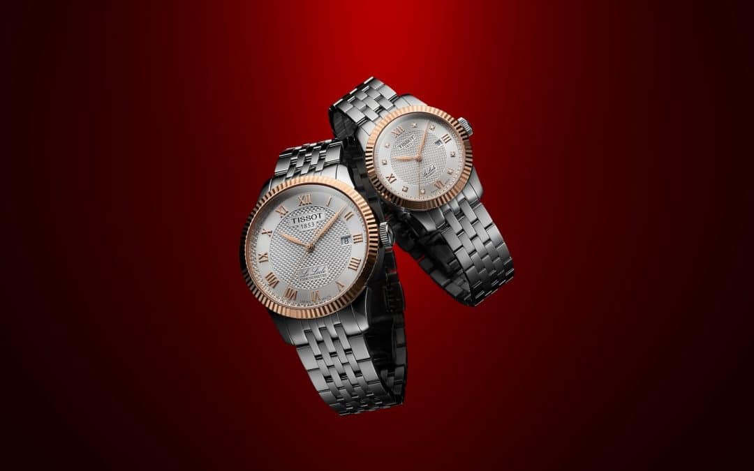 Nuevos Tissot Le Locle con bisel estriado de oro rosa de 18 quilates