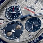 Omega Speedmaster Moonphase Meteorite 304.30.43.52.06.001 Detalle esfera