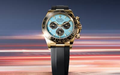 Rolex Daytona 126518LN, en oro amarillo con esfera turquesa