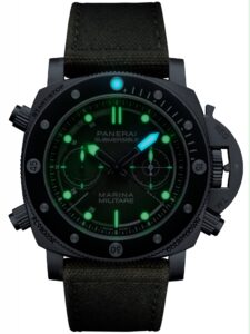 Panerai Submersible Chrono Marina Militare Experience Edition PAM01699 Luminiscencia