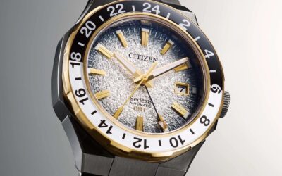 Citizen Series 8 880 GMT Mechanical NB6035-55H – Snowflake & Gold Gunmetal Edition
